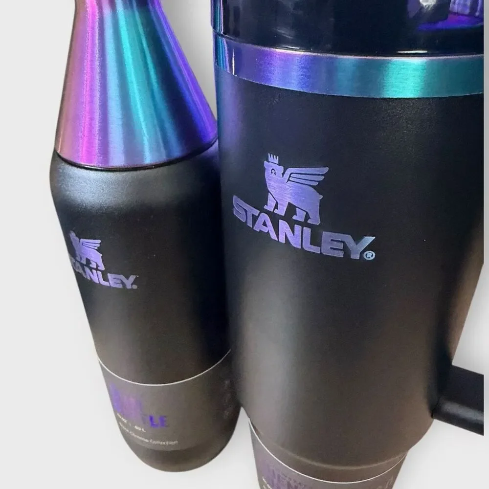 Stanley Black Chroma 20 oz All Day Slim Bottle /30 oz Quencher H2O Tumbler (c) - Picture 4 of 9